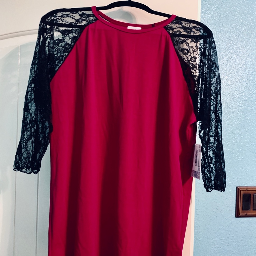 XL LuLa Lace sleeve Randy! Perfect for Valentines!